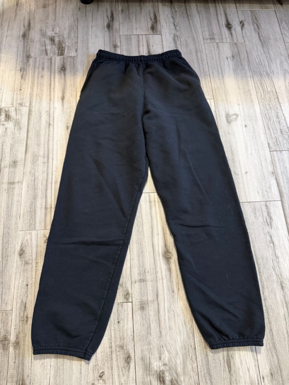 Black sweats with elastic bottom size small